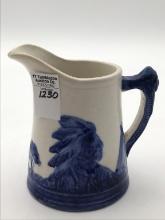 Blue & White Sleepyeye Pitcher (5 Inches