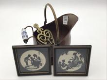Group Including Sm. Brass Pot, Brass Trivet,