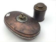 Lot of 2 Including Lg. Copper & Brass Hot Water
