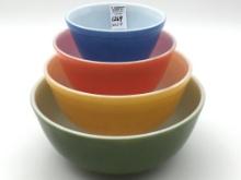Vintage Pyrex Reverse Primary Colors Nesting