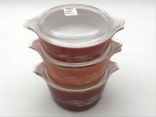 Vintage Pyrex Autumn Harvest Wheat Casserole