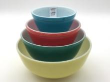 Vintage Pyrex Primary Colors Nesting Mixing Bowl