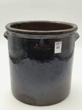 4 Gal Front Marked Peoria Pottery Stoneware Crock