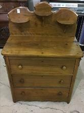 Antique Three Drawer Sm. Chest w/ Candlestands