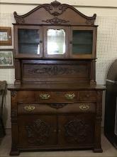 Lg. Beautiful Antique Sideboard Cabinet
