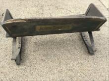 Old Buckboard Seat-Back Marked John Deere