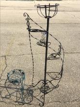 Lot of 2 Metal Plant Stands Including