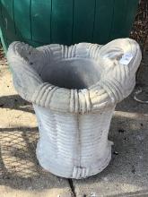 Cement Basket Design Garden Planter