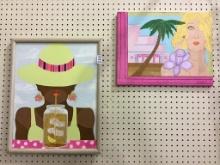 Lot of 2 Original Paintings by Carlotta Dodels