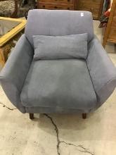 Contemp. Grey Upholstered Chair