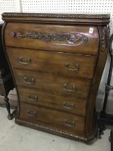 Contemp. Five Drawer Chest of Drawers