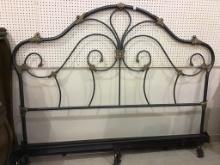 King Size Metal Headboard w/ Rails