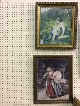 Lot of 2 Framed Prints Including Mother w/