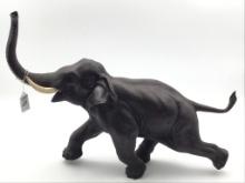 Lg. Metal Elephant Sculpture w/ Removable