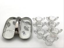 Haviland Hand Painted Divided Relish Dish-Silver
