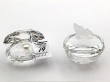 Lot of 2 Swarovski Pieces Including Crystal