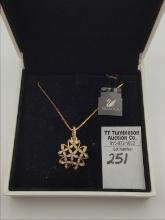 Swarovski Crystal Snowflake Star Necklace