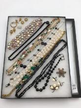 Collection of Beaded Necklaces, Various