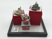 Lot of 3 Christmas Design Jeweled