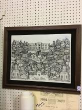 Framed Princeton Tile Picture Princeton, IL