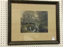 Framed-Signed Wallace Nutting "Russet & Gold"