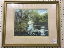 Framed-Signed Wallace Nutting "Summer