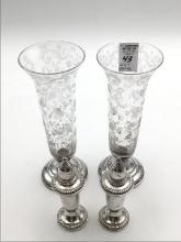 Lot of 4 Sterling Silver Weighted Pieces Including