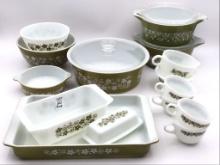 Lg. Set of Vintage Pyrex in Spring Blossom