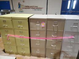 5 filing cabinets