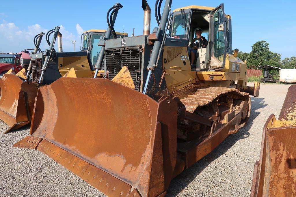 2007 John Deere Crawler Tractor Model 950J, S/N LU950JX009225, 12 ft. Blade, with Ripper (8761 hours