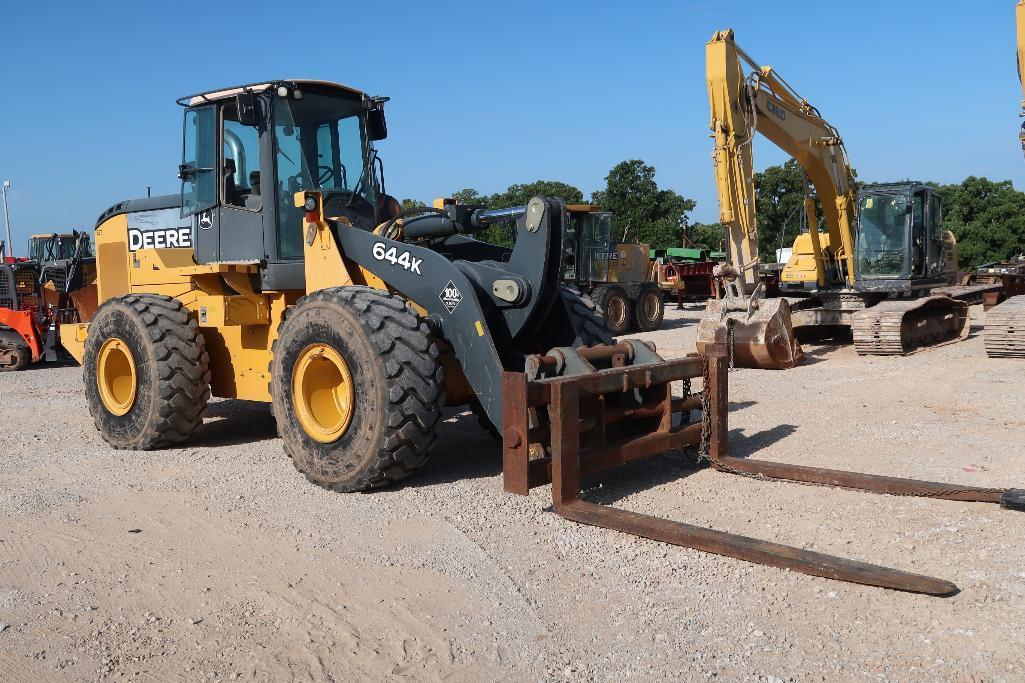 2012 John Deere Wheel Loader Model 644K, S/N 1DW644KZCCE644142, 96 in. Quick Release Forks (3220