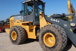 2012 John Deere Wheel Loader Model 644K, S/N 1DW644KZCCE644142, 96 in. Quick Release Forks (3220
