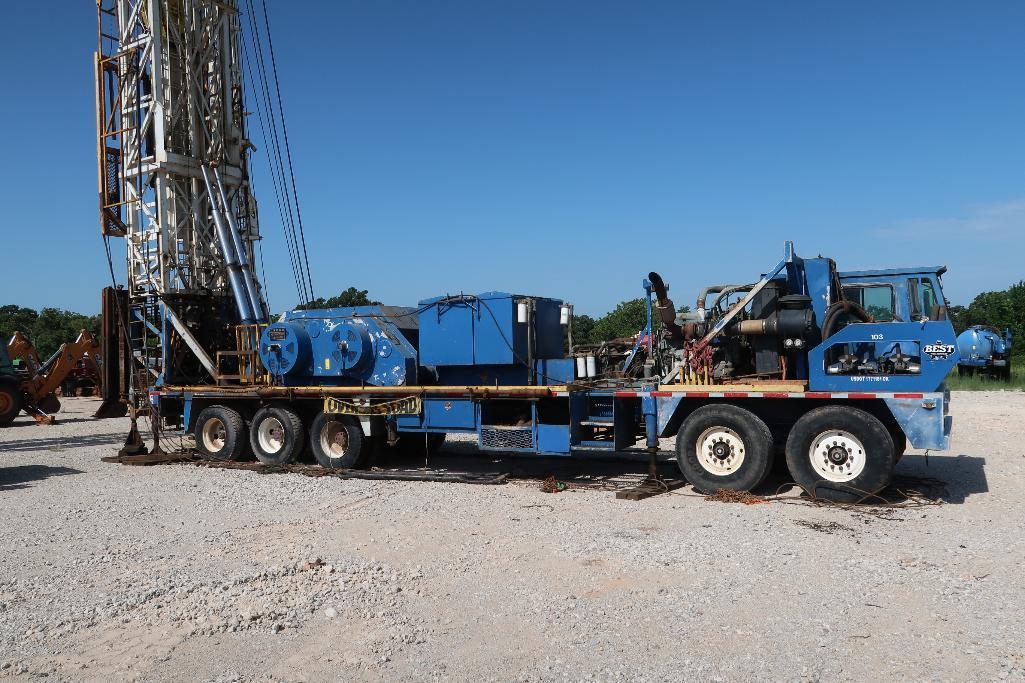 2008 Stewart & Stevenson / Crown Workover Rig, VIN 1C9SX15488A978008, Crown Viscount CE600DD Double