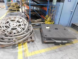 LOT: (1) Section 12 ft. Wide x 14 ft. High x 42 in. Deep 6-Tier Pallet Rack with Contents of Steel