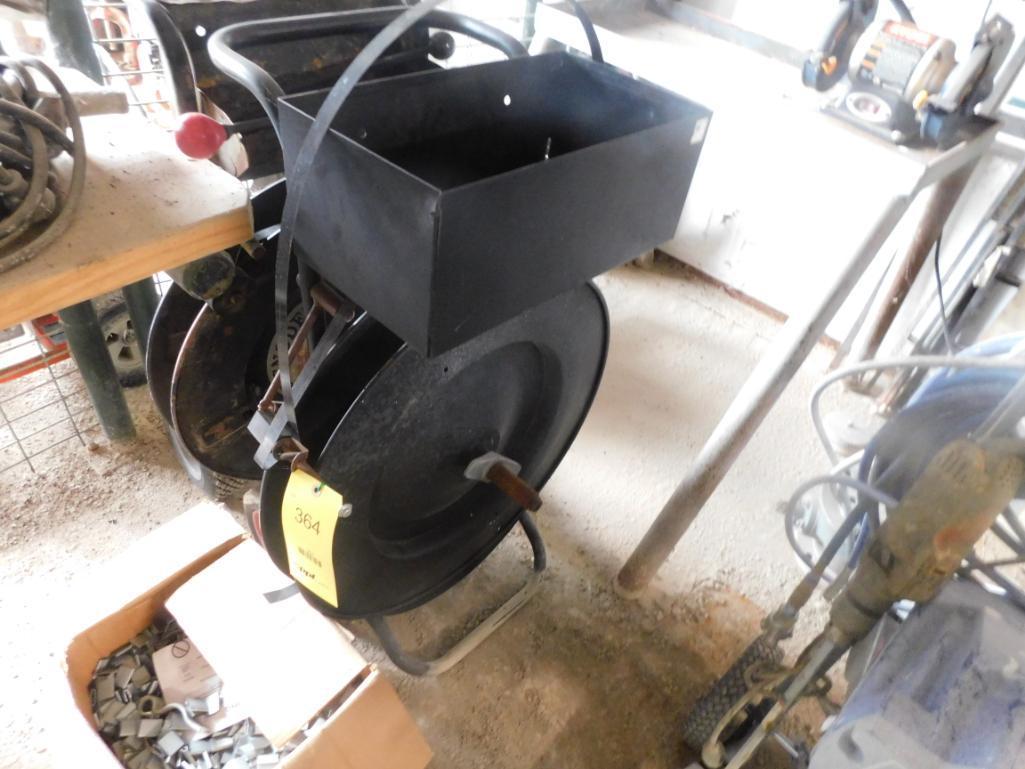 LOT: (2) Steel Banding Carts - (1) with Tools, Ryobi Double End Bench Top Grinder