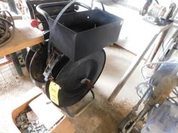 LOT: (2) Steel Banding Carts - (1) with Tools, Ryobi Double End Bench Top Grinder