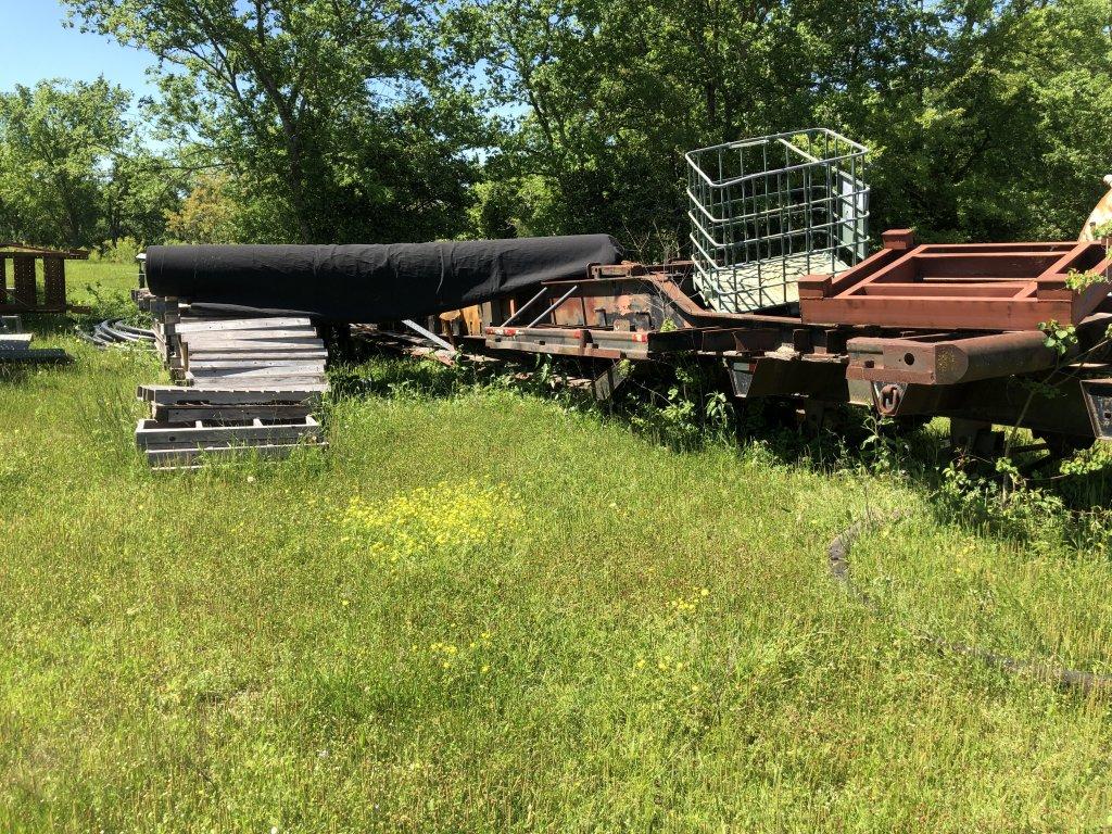 LOT: Assorted Surplus Material - Steel Pipe , Vaves, Piclamps, catwalks, Pi