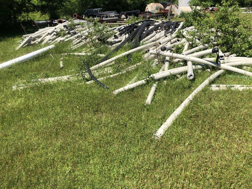 LOT: Assorted Surplus Material - Steel Pipe , Vaves, Piclamps, catwalks, Pi
