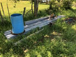 LOT: Assorted Surplus Material - Steel Pipe , Vaves, Piclamps, catwalks, Pi