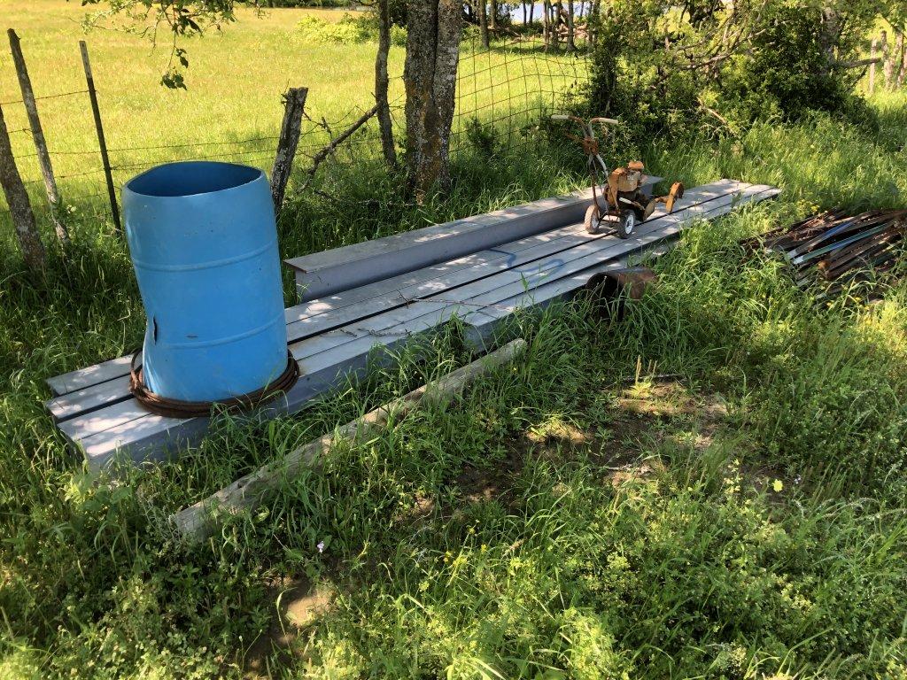LOT: Assorted Surplus Material - Steel Pipe , Vaves, Piclamps, catwalks, Pi