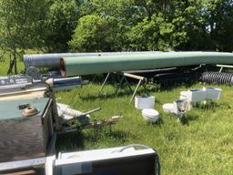 LOT: Assorted Surplus Material - Steel Pipe , Vaves, Piclamps, catwalks, Pi