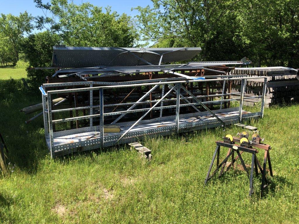 LOT: Assorted Surplus Material - Steel Pipe , Vaves, Piclamps, catwalks, Pi