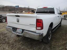 2012 Dodge 2500 4x4 Pickup Supervisor Truck, Gasoline Engine, Automatic Transmission, Crew Cab, A/C,