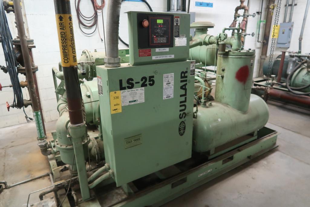 Sullair 200 HP Rotary Air Compressors Model LS-25-2001-LW/C, S/N 003-125954, with Touchpad Control