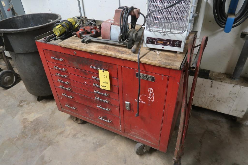LOT: Proto 8-Drawer Tool Cabinet, with Tools