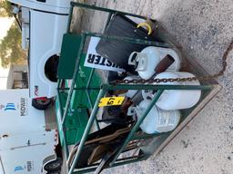 LOT: Cylinder Racks, (4) Propane Cylinders