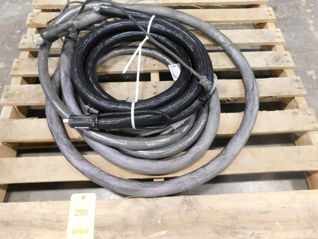 LOT: Assorted Hot Melt Hose Assemblies (one new)