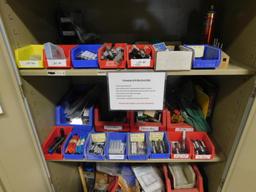 LOT: Cabinet with Contents including End Mills & Drill Bits