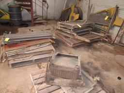 LOT: Assorted Used Zirconium Heat Coils on (2) Skids and by West Wall, also (3) Used Radiators on