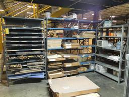 LOT: Misc. Electrical, Wire Trays, Stand and Wire Spools, Conduit Galvanized and PVC, Metal Rack W/